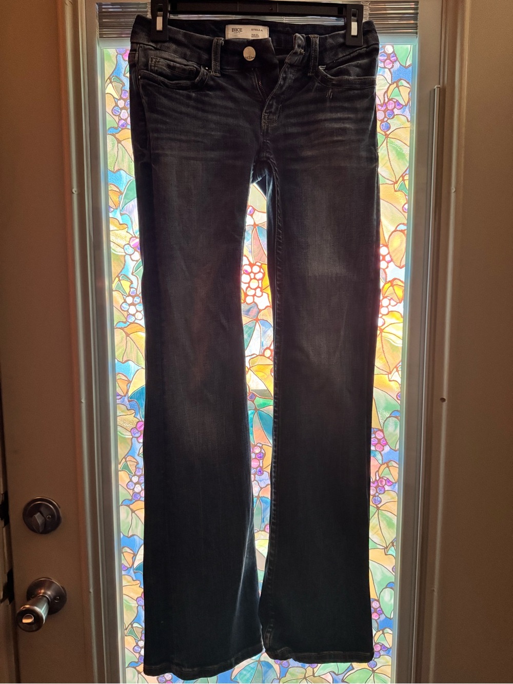 BKE Black Faded Flare Jeans